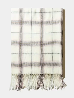 Neutral Grid Printed Scarf