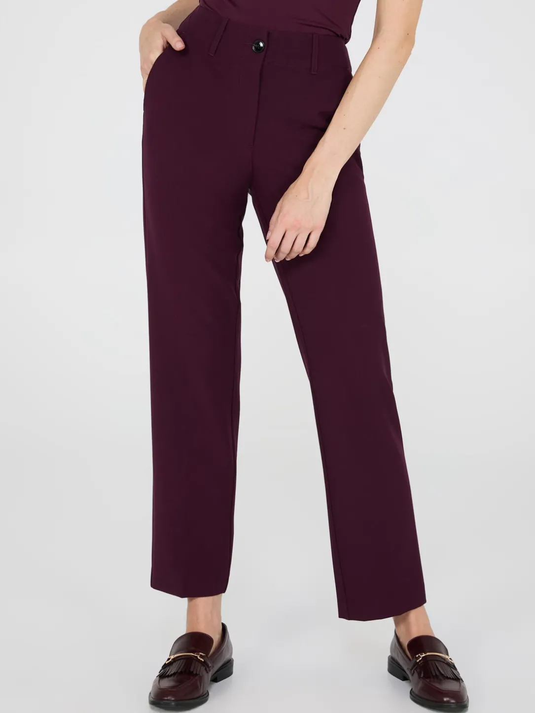 No Waistband Straight Leg Pants