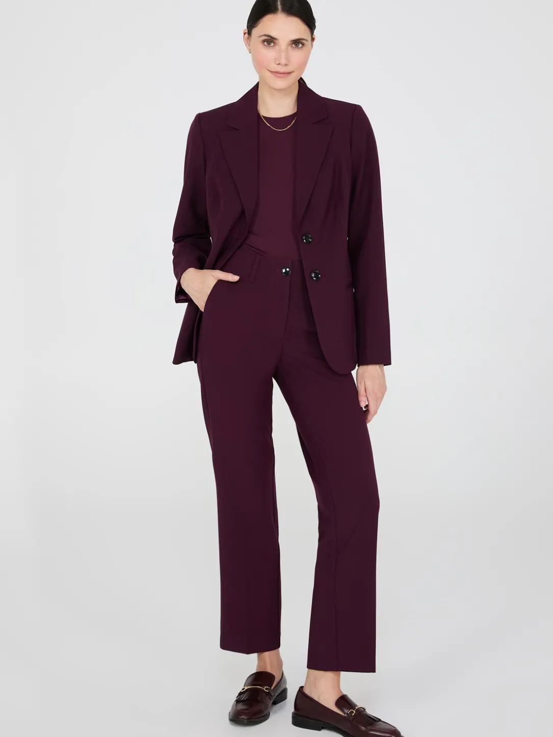 No Waistband Straight Leg Pants