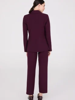 Notch Collar 2-Button Blazer