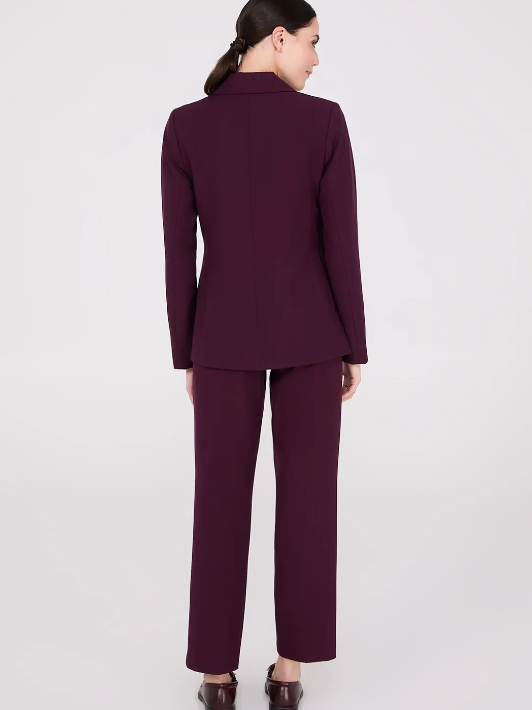 Notch Collar 2-Button Blazer