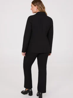 Notch Collar 2-Button Blazer