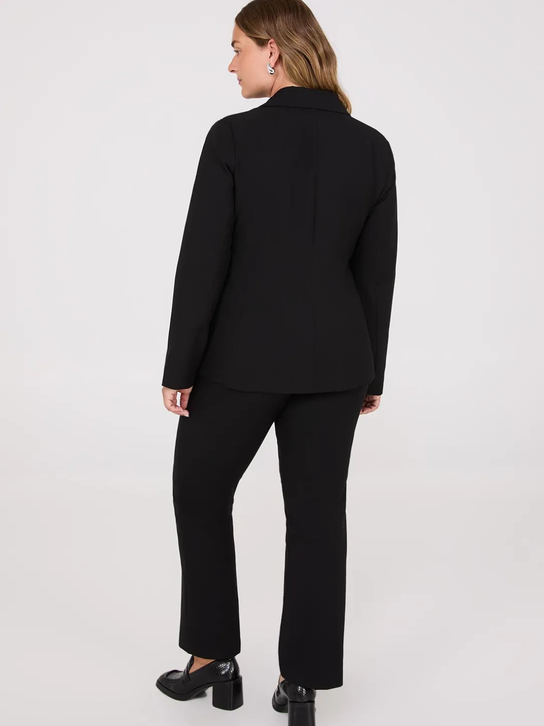 Notch Collar 2-Button Blazer