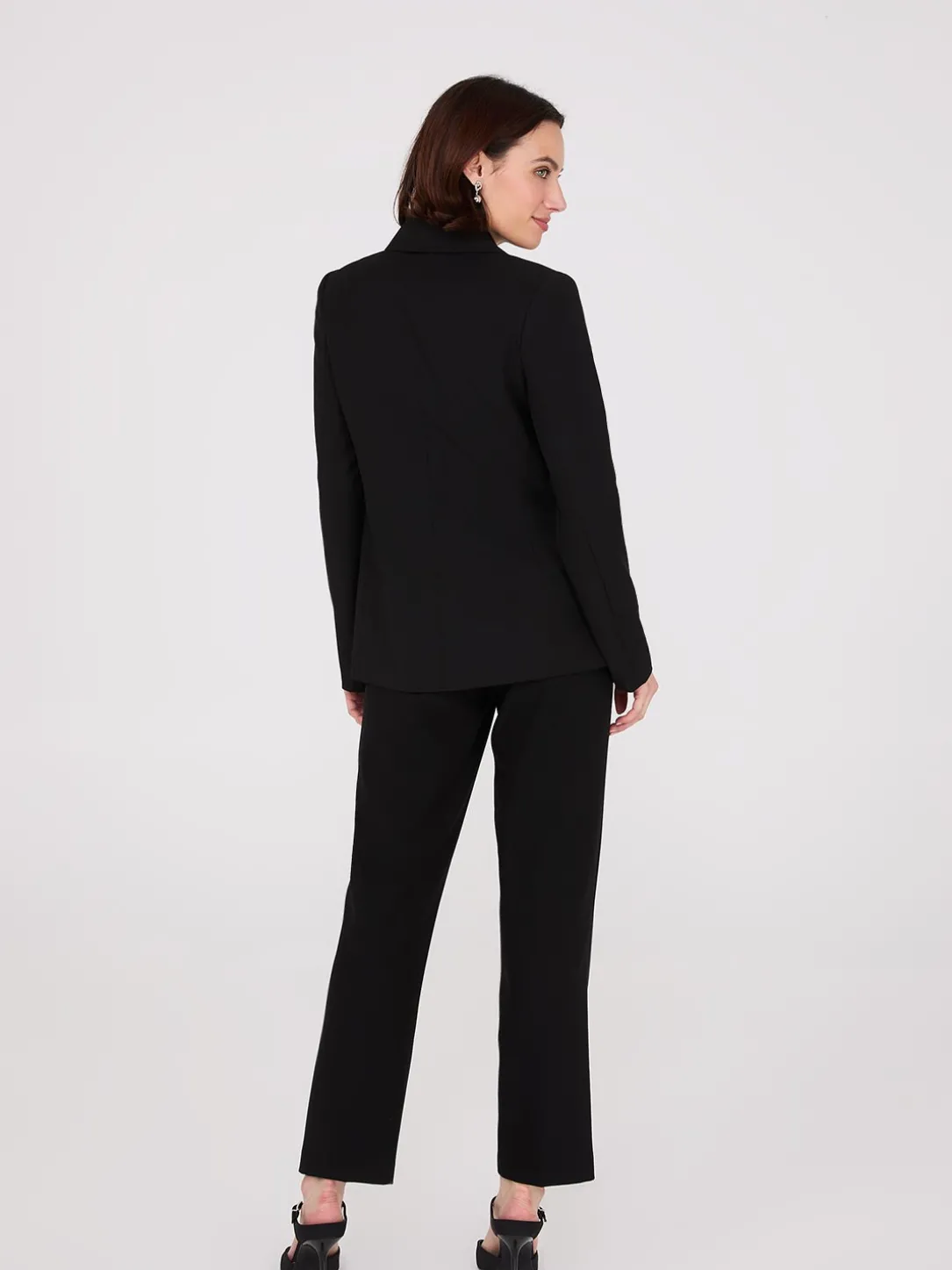 Notch Collar 2-Button Blazer