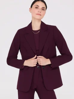 Notch Collar 2-Button Blazer