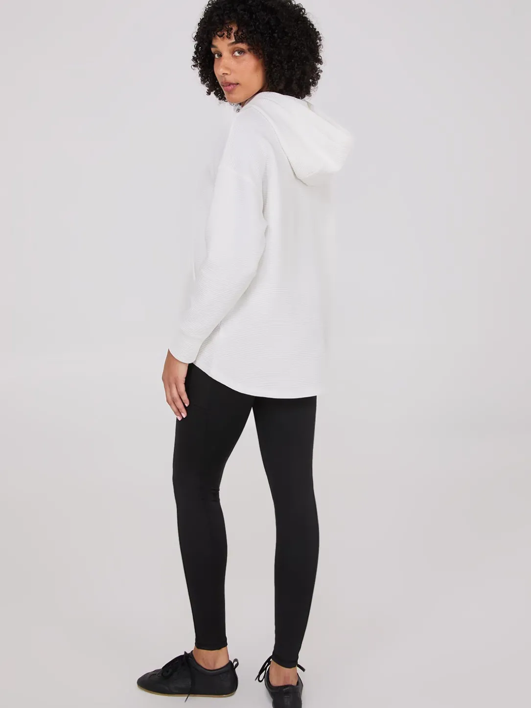 Ottoman Ribbed Hoodie
