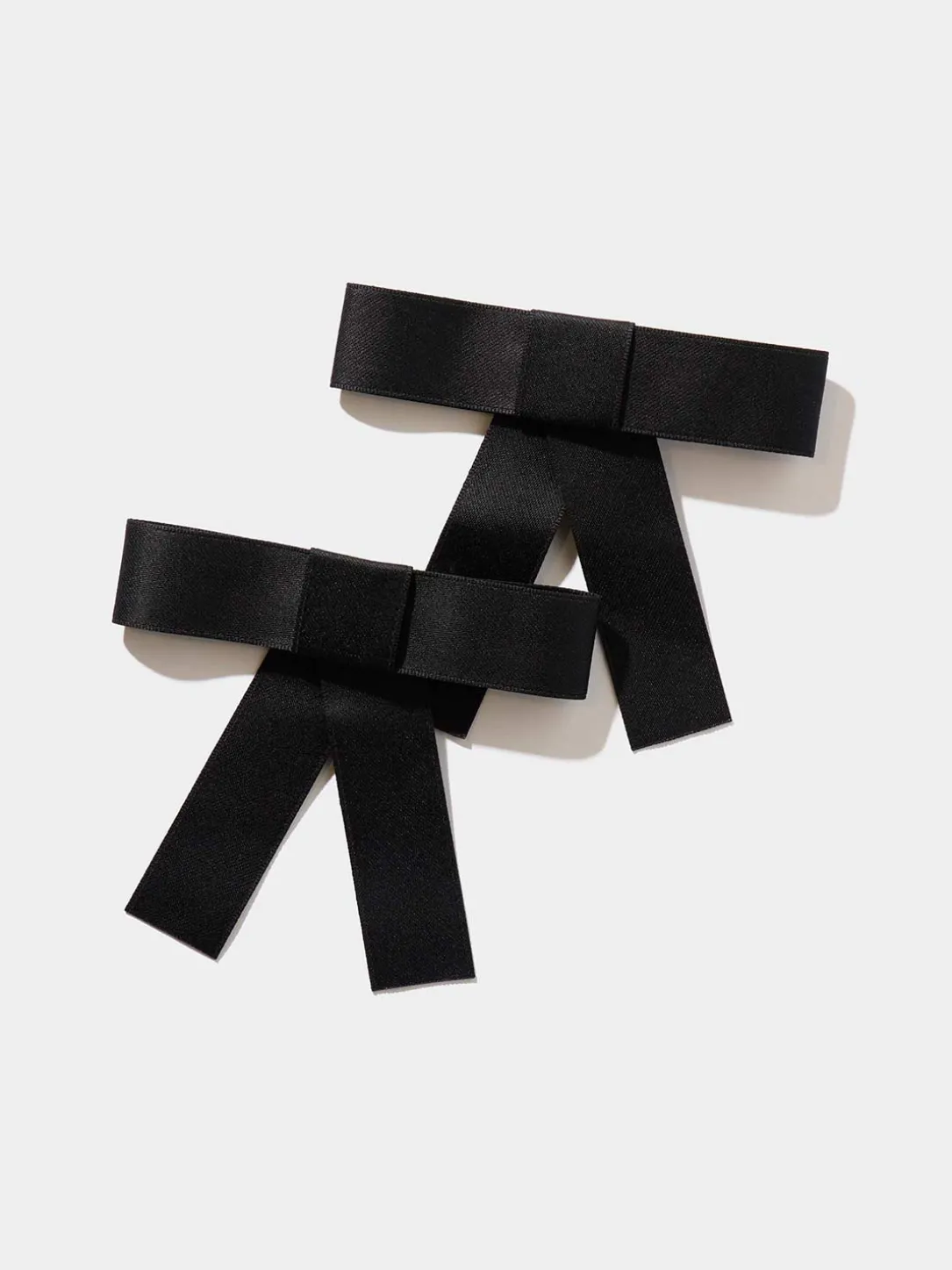 2-Pack Black Bow Hair Clips