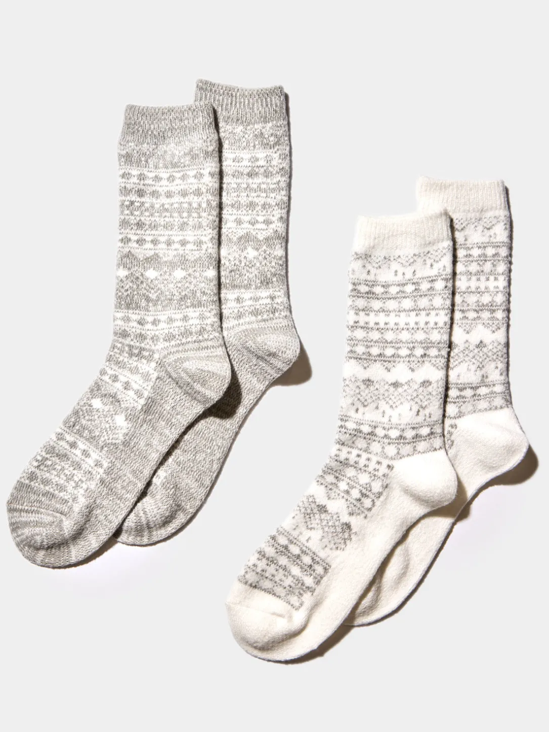 2-Pack Norwegian Knit Socks
