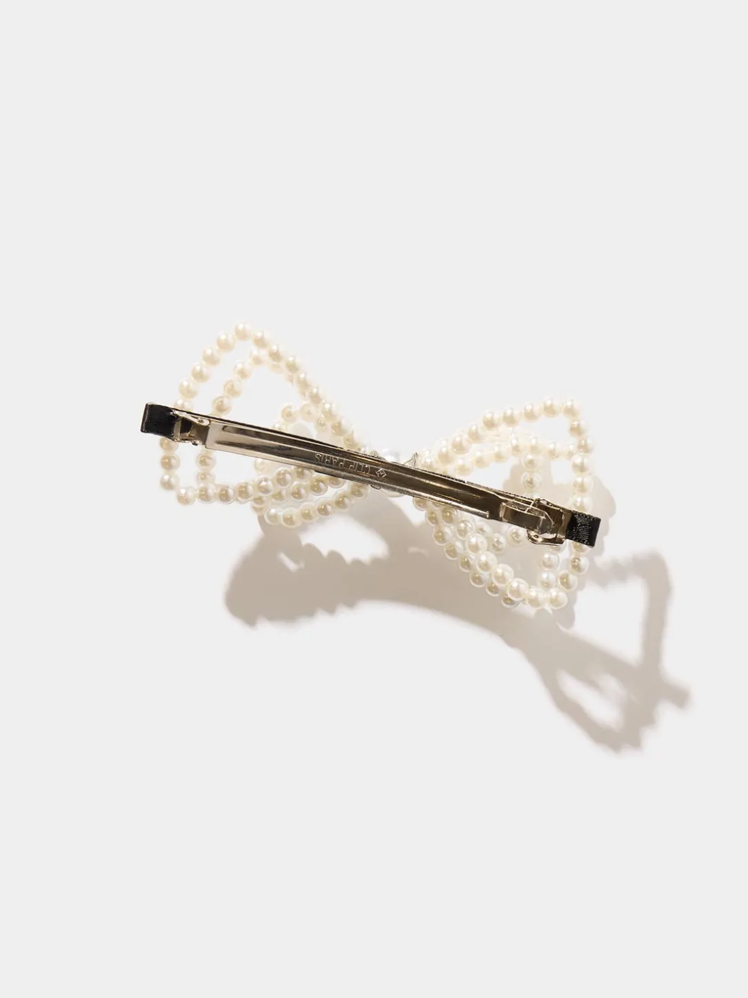 Pearl Bow Hair Clip