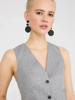 Pinstripe 3-Button Vest
