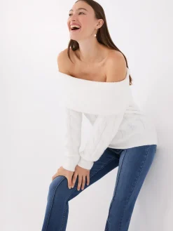 Pintuck Front Bootcut Jeans