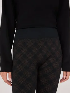 Plaid Print Fleece Lined Leggings
