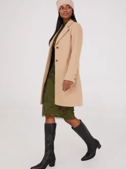 Plaid Single-Breasted Car Coat