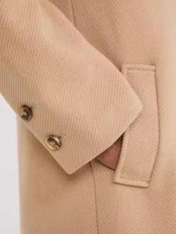 Plaid Single-Breasted Car Coat