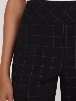 Plaid Wide Waistband Pants