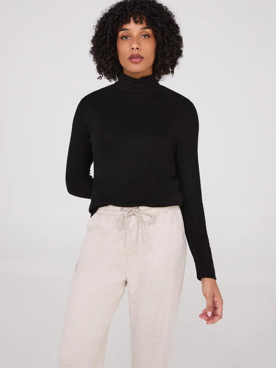 Polar Fleece Turtleneck Top