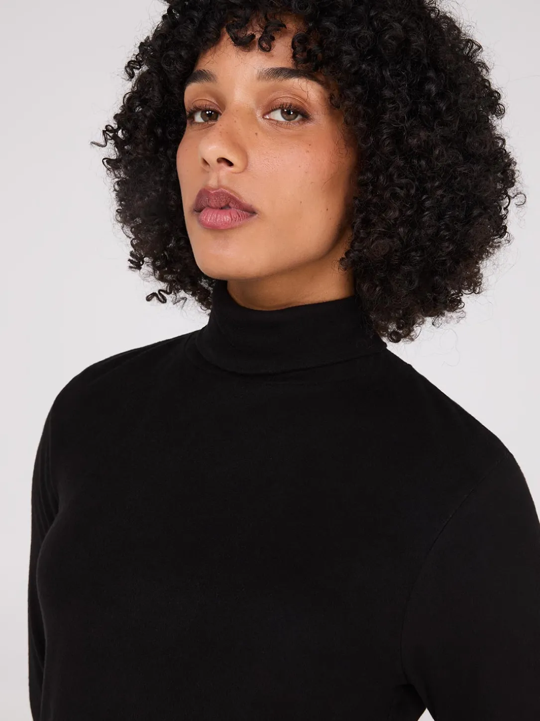 Polar Fleece Turtleneck Top