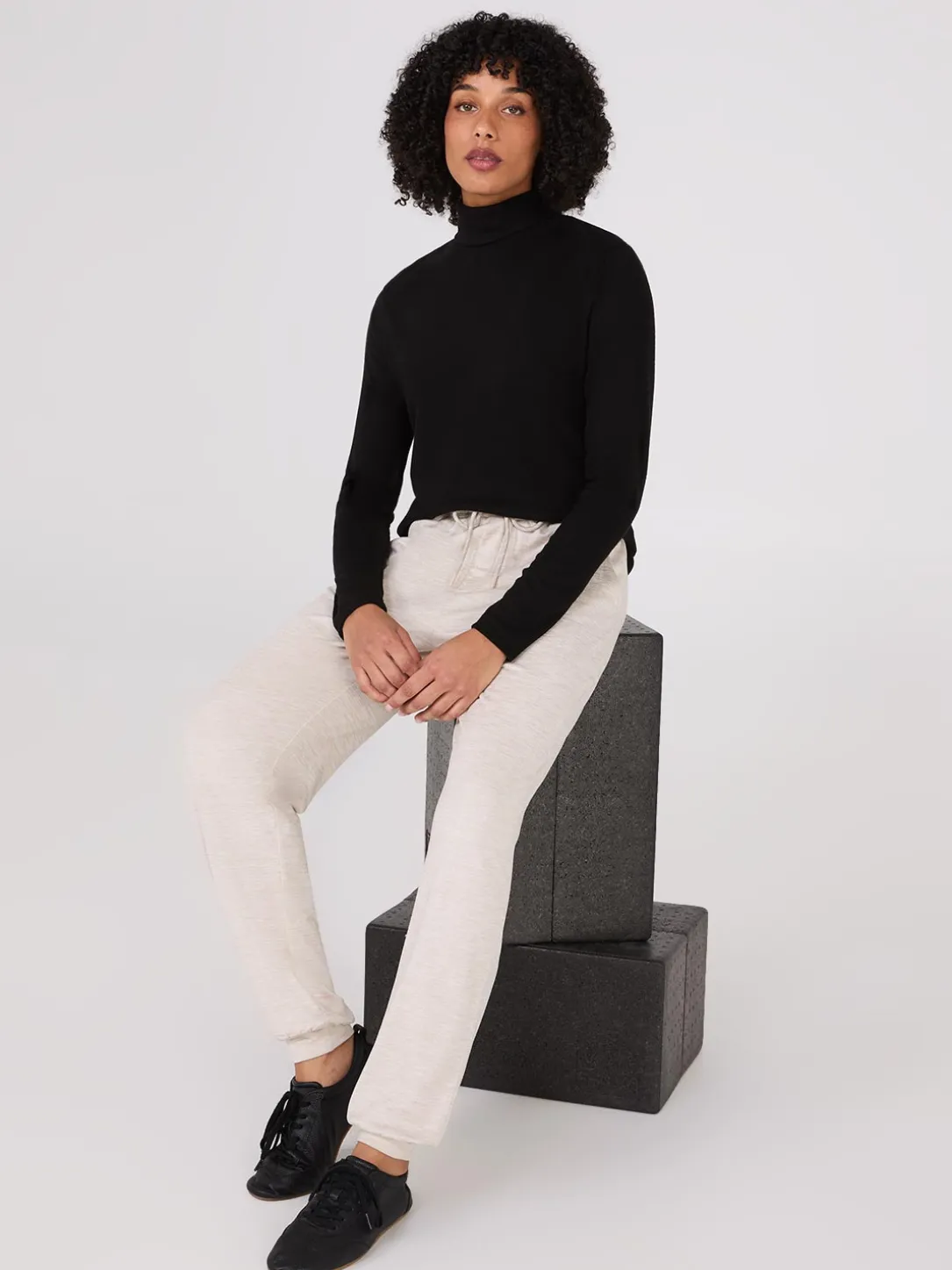 Polar Fleece Turtleneck Top