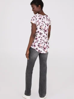 Printed Raglan Sleeve T-Shirt
