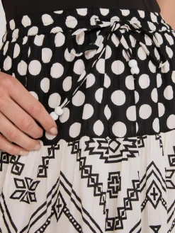 Printed Tiered Maxi Skirt