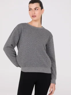 Quilted Jacquard Sweater