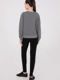 Quilted Jacquard Sweater