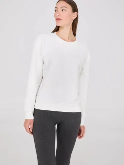 Quilted Jacquard Sweater