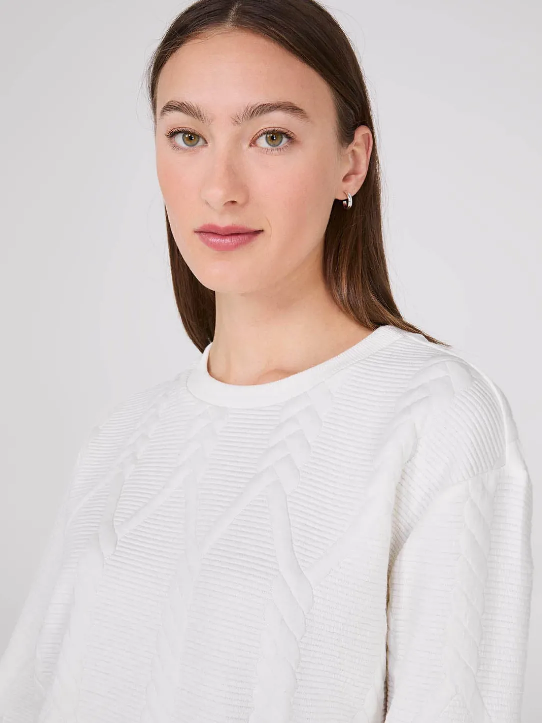 Quilted Jacquard Sweater