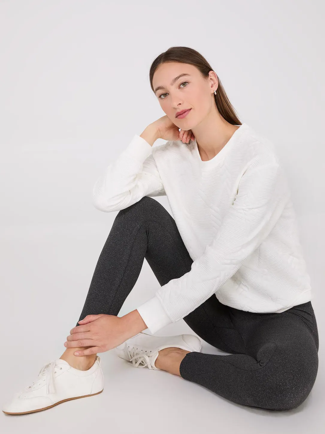 Quilted Jacquard Sweater