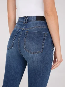 Rhinestone Embellished Slim Leg Jeans