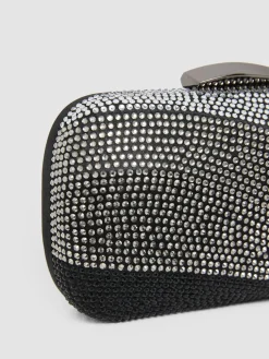 Rhinestone Minaudiere With Jewelled Top Closure