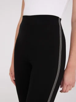 Rhinestone Side Trim Skinny Leg Pants
