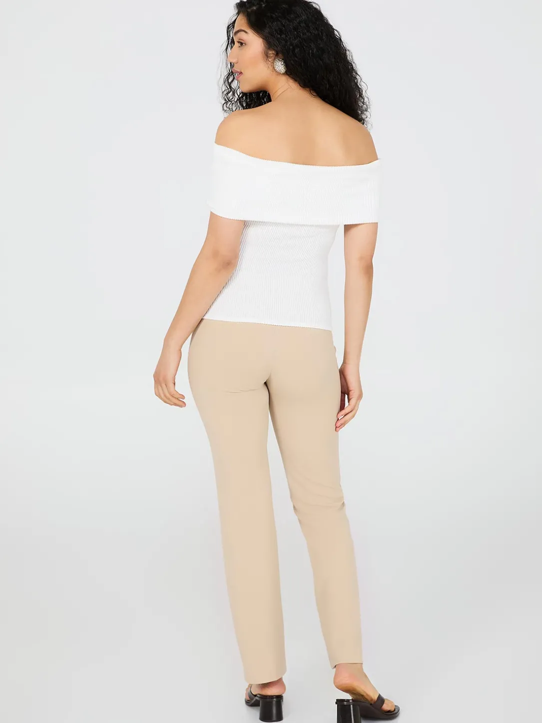 Ribbed Off-The-Shoulder Top