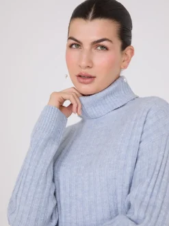 Ribbed Turtleneck Sweater
