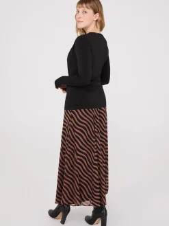 Ruched Drape Neck Top