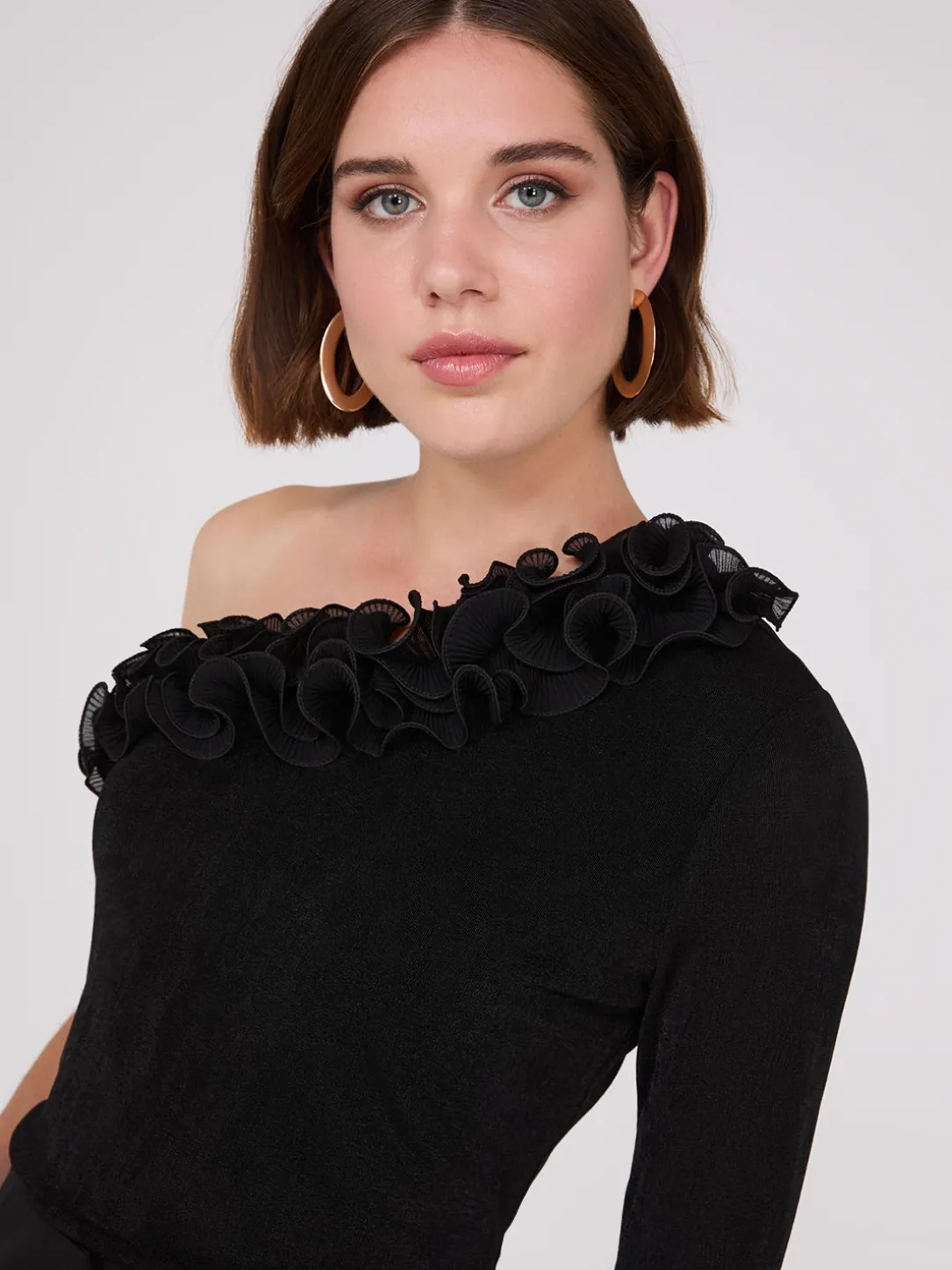 Ruffle One-Shoulder Top