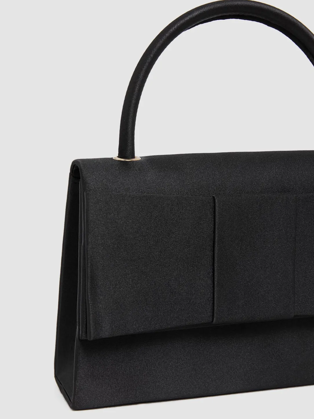 Satin Handbag With Bow