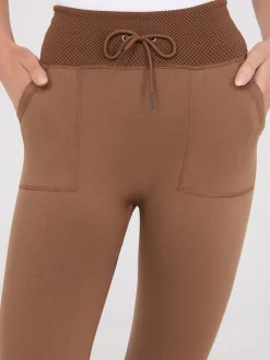 Seamless Leggings With Drawstring Waistband
