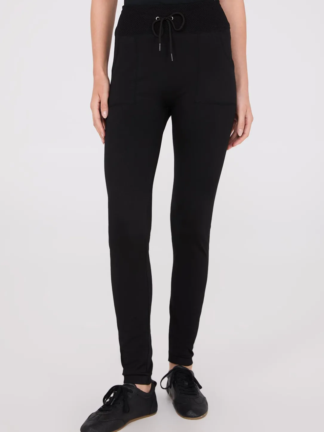 Seamless Leggings With Drawstring Waistband