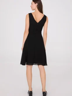 Sequin Cowl Neck Fit & Flare Dress
