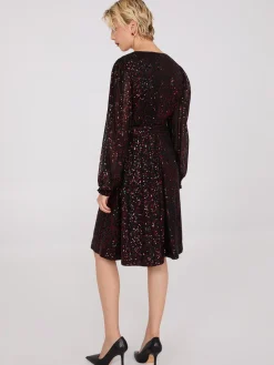 Sequin Fit & Flare Dress