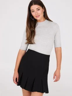 Short Pleated Skirt