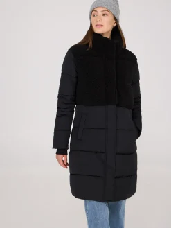 Short Shearling Puffer Jacket