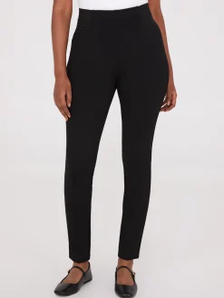 Skinny Pants With Exposed Waistband