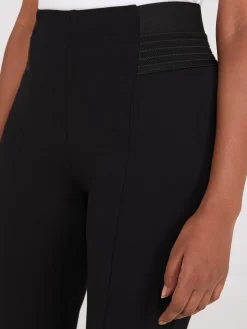 Skinny Pants With Exposed Waistband