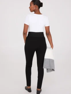 Skinny Pants With Exposed Waistband