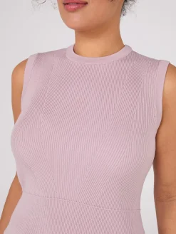 Sleeveless Ribbed Sweater