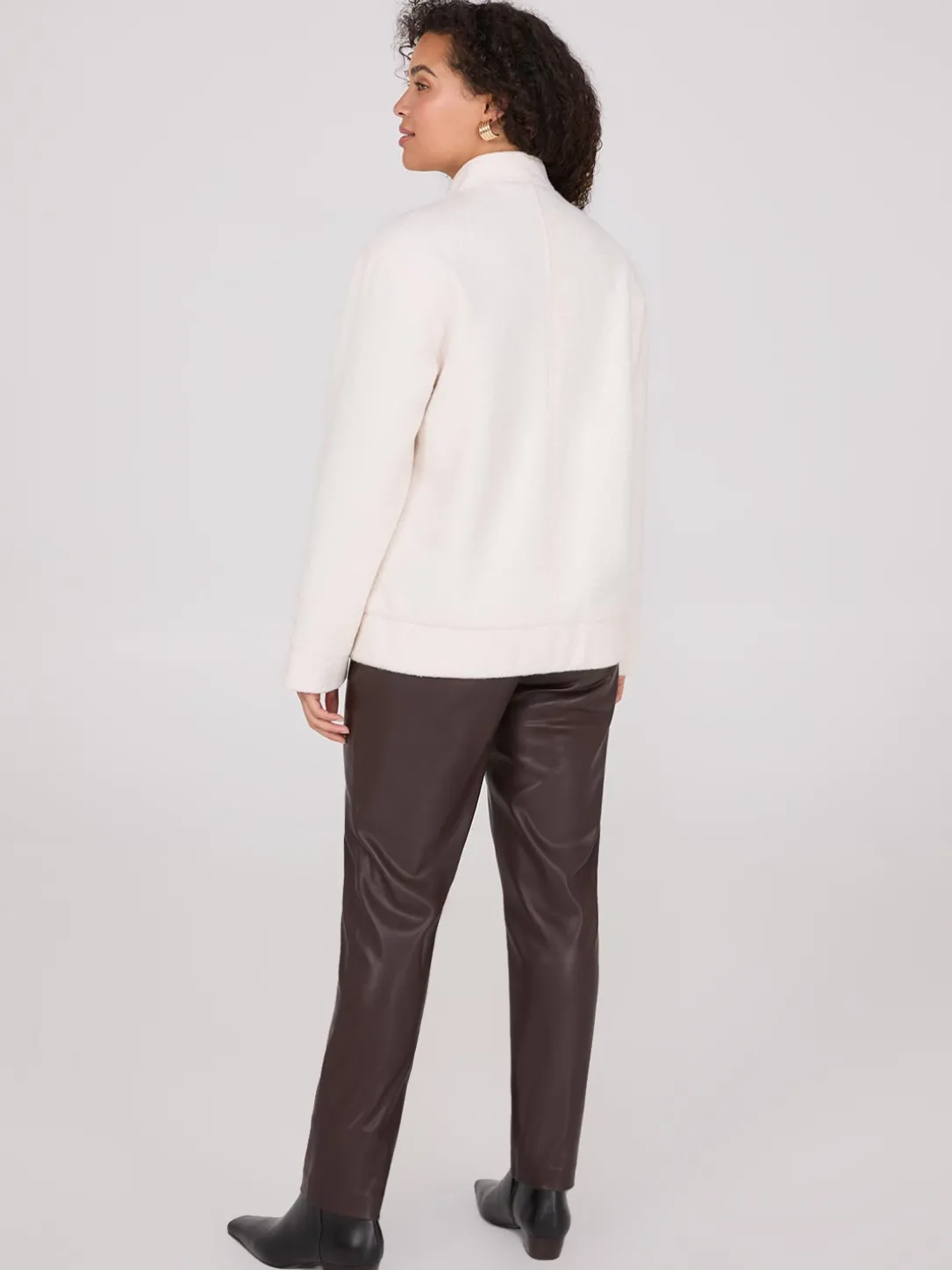 Snap Front Bomber Jacket