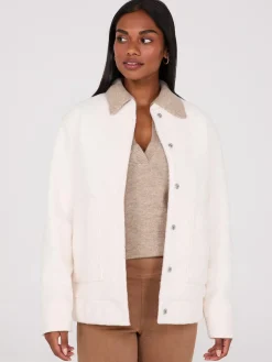 Snap Front Bomber Jacket