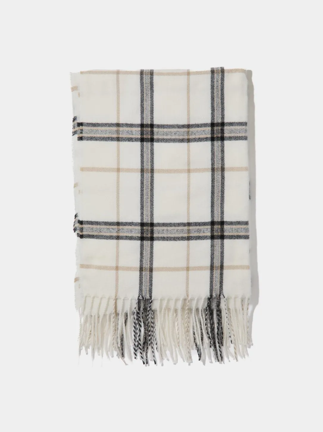 Soft Brushed Plaid Scarf